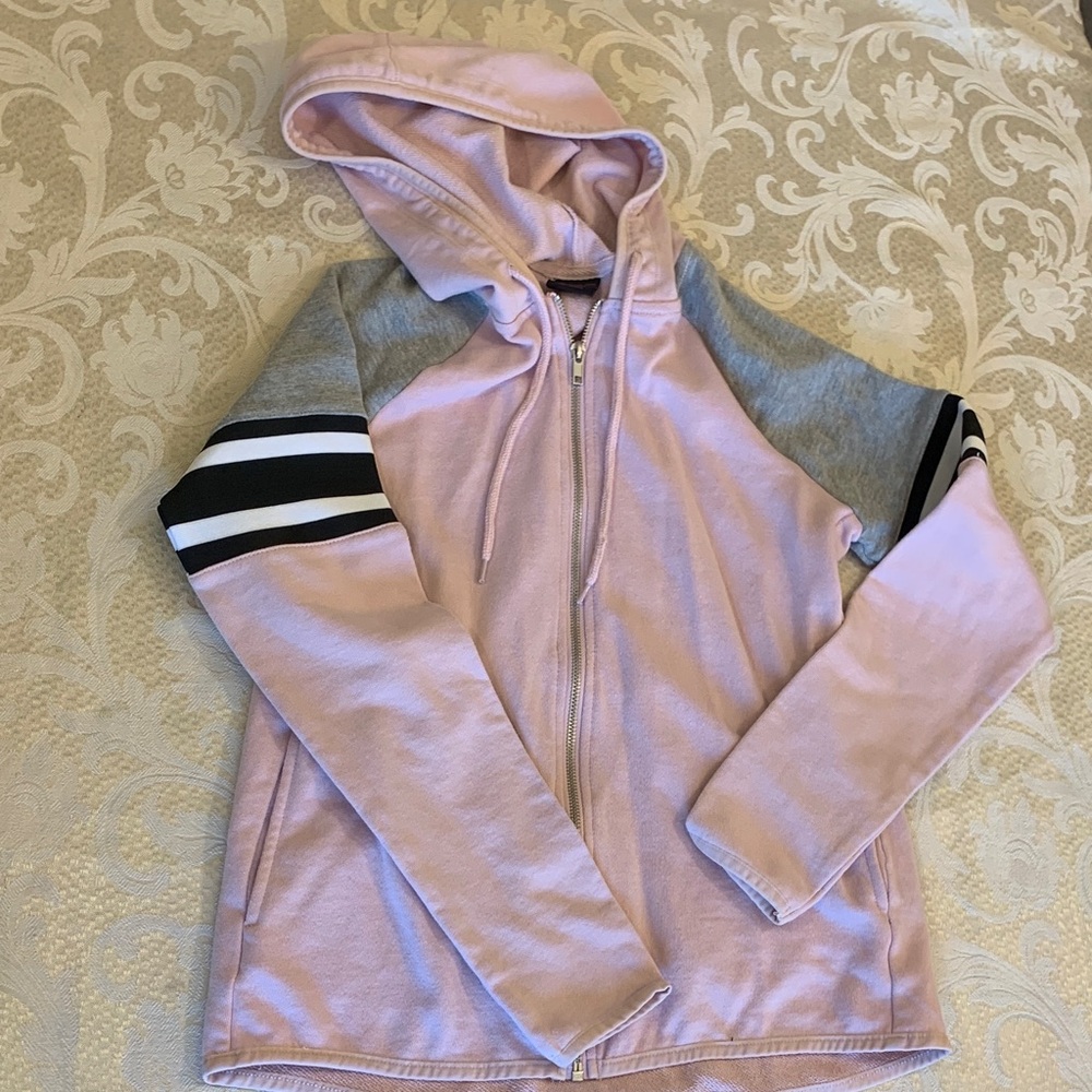 Material Girl Pink and Gray woman’s  Hoodie